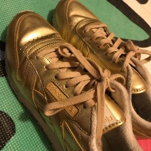 Gold Reebok x FACE Stockholm